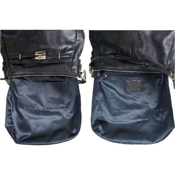 Coach‎ Chelsea Ashlynn Hobo Black Leather 17816 - Picture 14 of 15